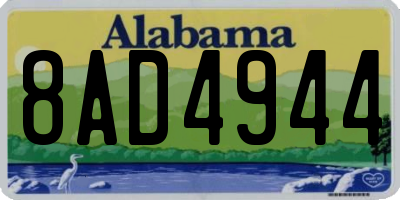 AL license plate 8AD4944