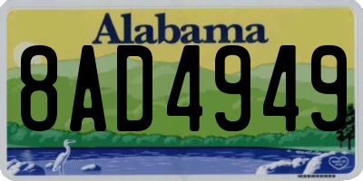 AL license plate 8AD4949