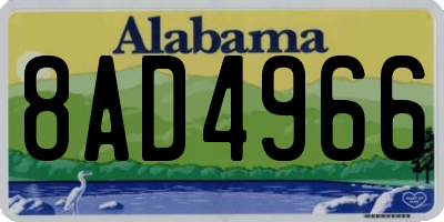 AL license plate 8AD4966
