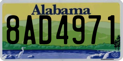 AL license plate 8AD4971