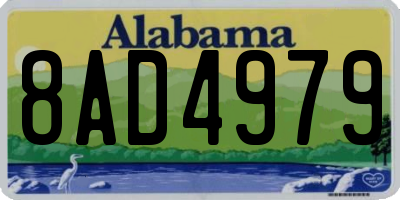 AL license plate 8AD4979