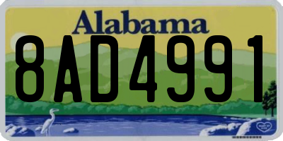AL license plate 8AD4991