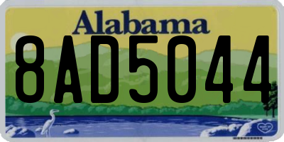 AL license plate 8AD5044