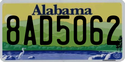 AL license plate 8AD5062