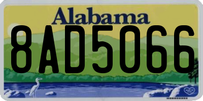 AL license plate 8AD5066
