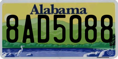 AL license plate 8AD5088