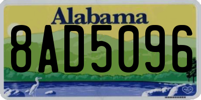 AL license plate 8AD5096