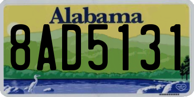AL license plate 8AD5131