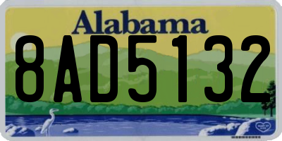 AL license plate 8AD5132