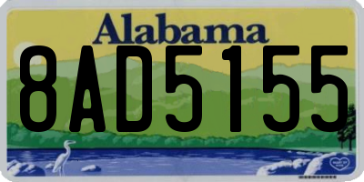 AL license plate 8AD5155