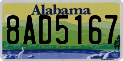 AL license plate 8AD5167