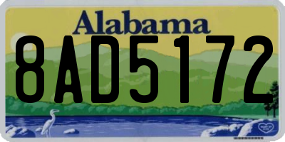 AL license plate 8AD5172