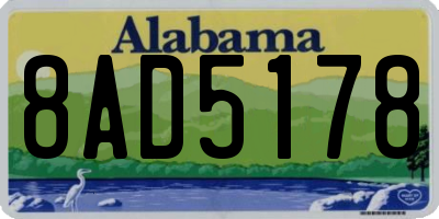 AL license plate 8AD5178