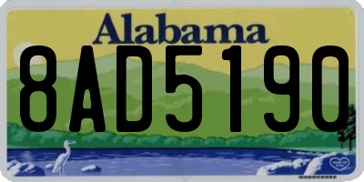 AL license plate 8AD5190