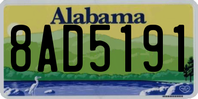 AL license plate 8AD5191