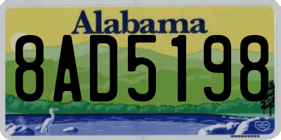 AL license plate 8AD5198