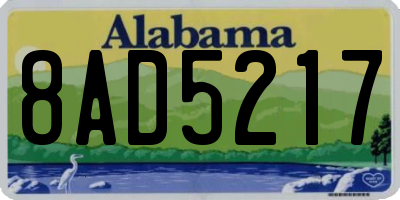 AL license plate 8AD5217