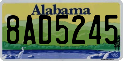 AL license plate 8AD5245