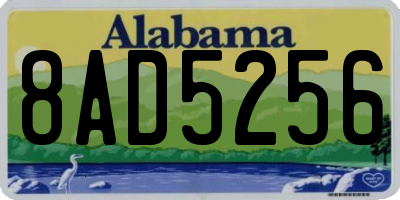 AL license plate 8AD5256