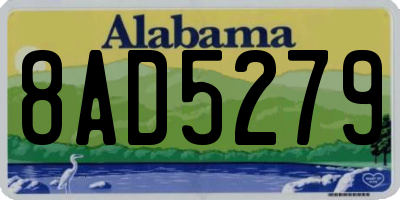 AL license plate 8AD5279