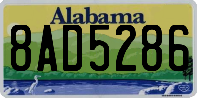 AL license plate 8AD5286