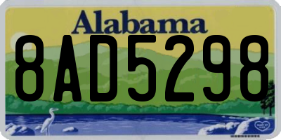 AL license plate 8AD5298