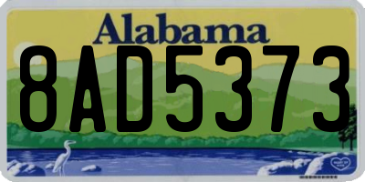 AL license plate 8AD5373
