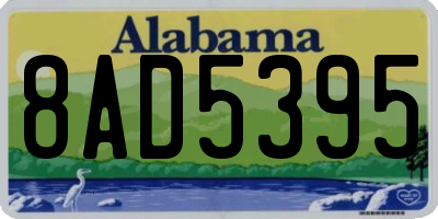AL license plate 8AD5395