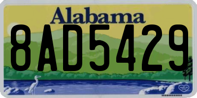 AL license plate 8AD5429