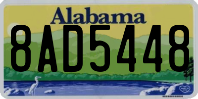 AL license plate 8AD5448