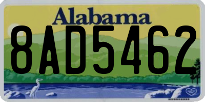 AL license plate 8AD5462
