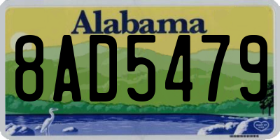 AL license plate 8AD5479