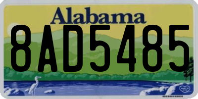 AL license plate 8AD5485