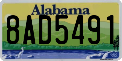 AL license plate 8AD5491