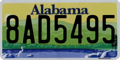 AL license plate 8AD5495
