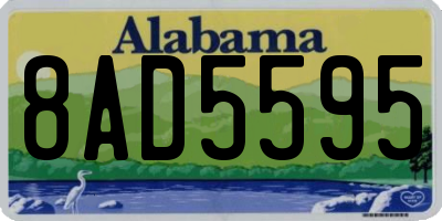 AL license plate 8AD5595