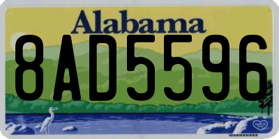 AL license plate 8AD5596