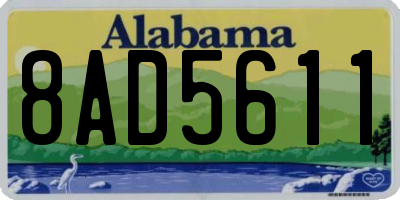 AL license plate 8AD5611