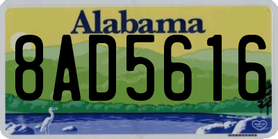 AL license plate 8AD5616