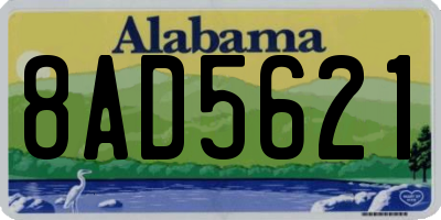 AL license plate 8AD5621