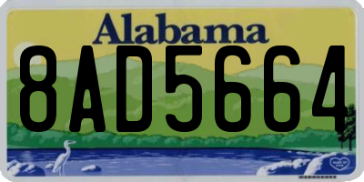 AL license plate 8AD5664