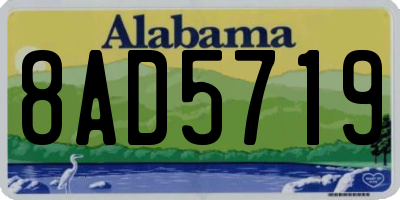 AL license plate 8AD5719