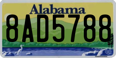 AL license plate 8AD5788