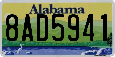 AL license plate 8AD5941