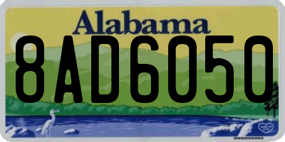 AL license plate 8AD6050