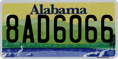 AL license plate 8AD6066