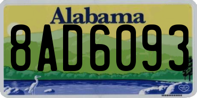 AL license plate 8AD6093
