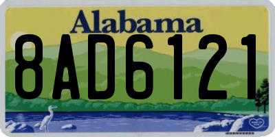 AL license plate 8AD6121