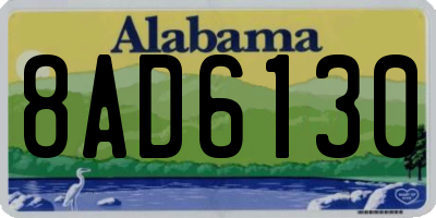 AL license plate 8AD6130