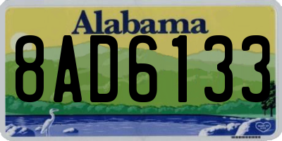 AL license plate 8AD6133